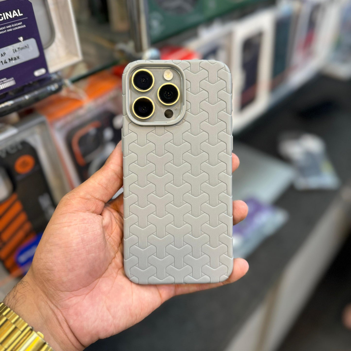 ZIGZAG Woven Silicone Super Soft Case