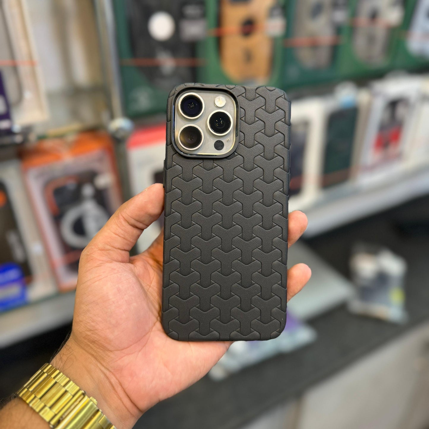 ZIGZAG Woven Silicone Super Soft Case