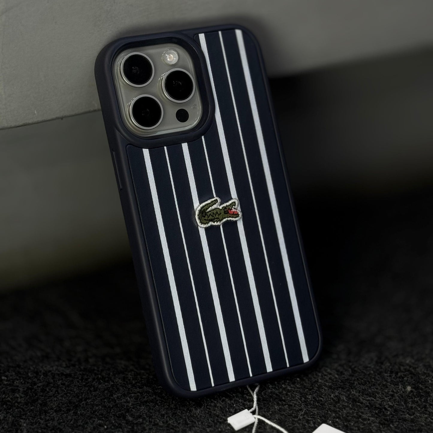 Lacoste Vertical Strips Case Blue